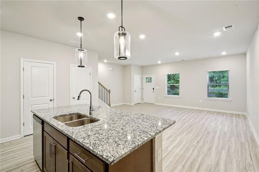 Furnished interior view inside a new home in Avalon - Vista Series, Conyers (Image 10). Furnished interior view inside a new home in Avalon - Vista Series, Conyers (Image 10).