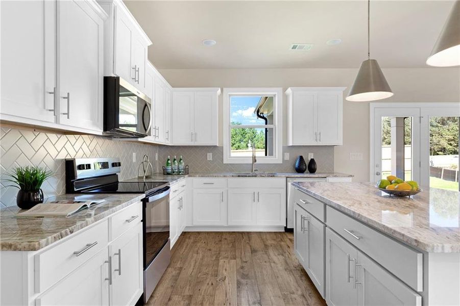 Furnished interior view inside a new home in , Buford (Image 6).