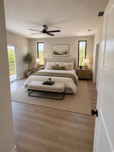 Furnished interior view inside a new home in , Orlando (Image 16).
