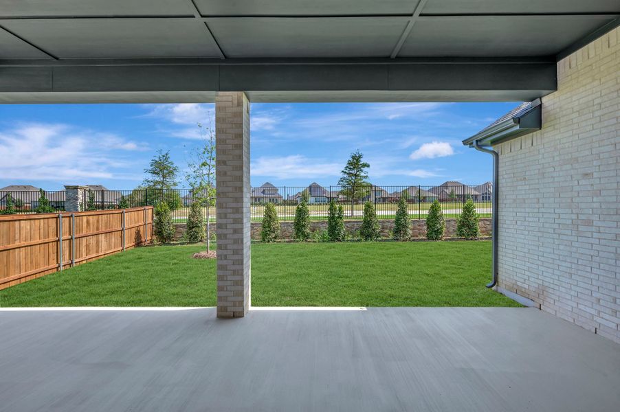 Exterior details and patio area of a home in Redden Farms - Executive Series, Midlothian (Image 3).