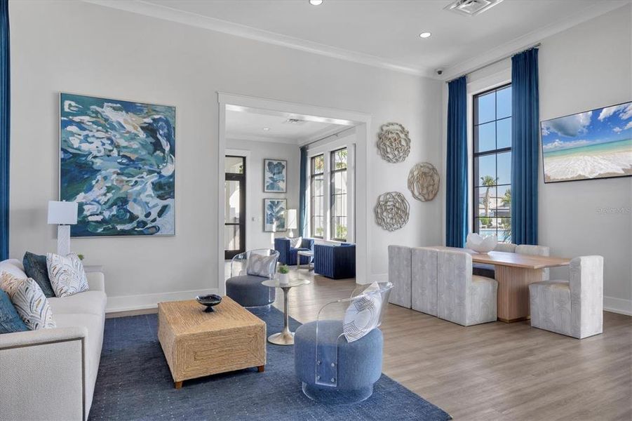 Furnished interior view inside a new home in Sweetwater at Lakewood Ranch, Bradenton (Image 5).