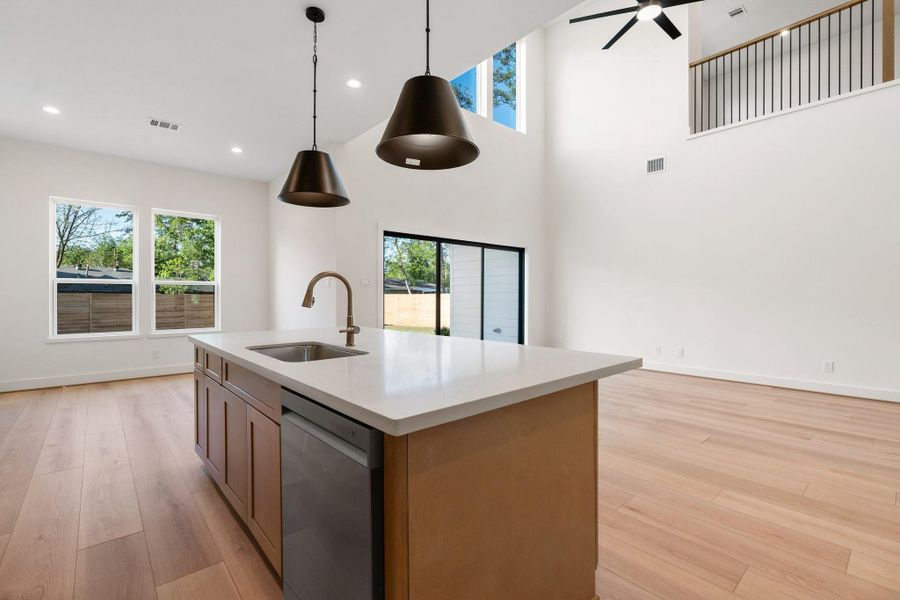 From the kitchen, the casual dining area looks out onto a spacious, tranquil backyard—creating an inviting setting for everyday meals and easy indoor-outdoor entertaining. From the kitchen, the casual dining area looks out onto a spacious, tranquil backyard—creating an inviting setting for everyday meals and easy indoor-outdoor entertaining.