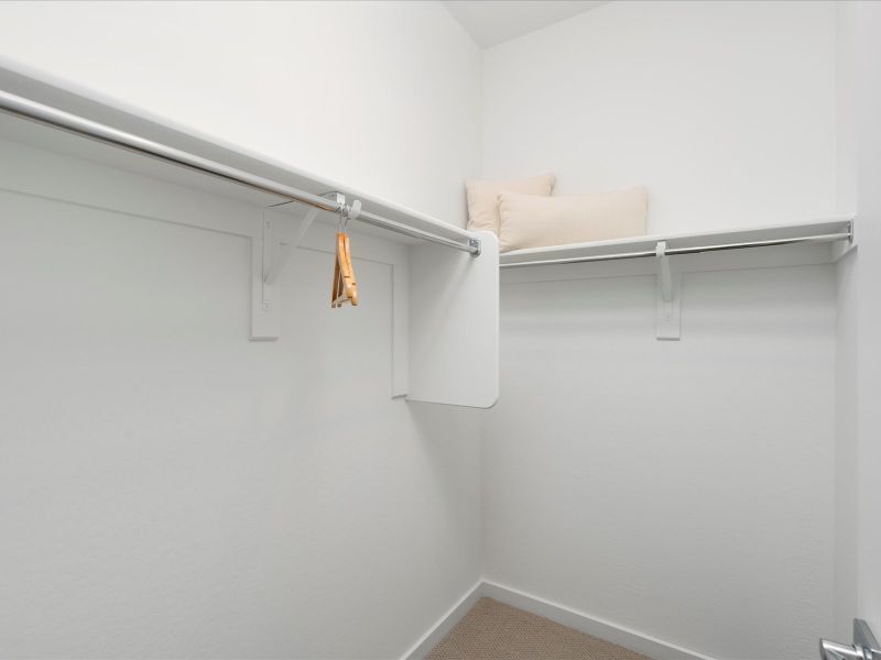 Primary Closet of the Lark Floorplan modeled at Mesquite Mountain Ranch