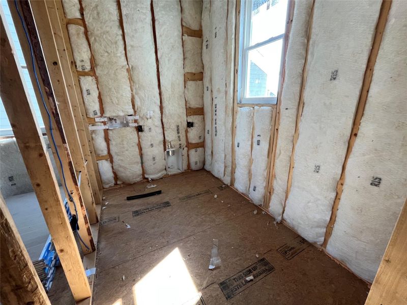 In-progress construction of a new home in The Cottages at Lariat, Liberty Hill, TX (Image 8).