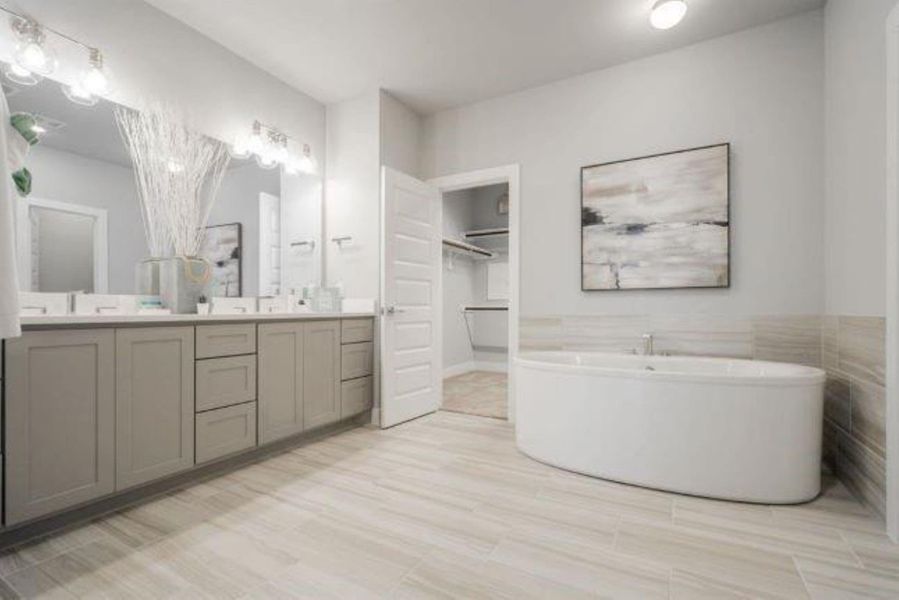 Furnished interior in a model home at Parkview at Oak Forest in Houston (Image 20). Furnished interior in a model home at Parkview at Oak Forest in Houston (Image 20).