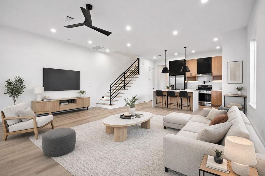 Virtually Staged Great Room