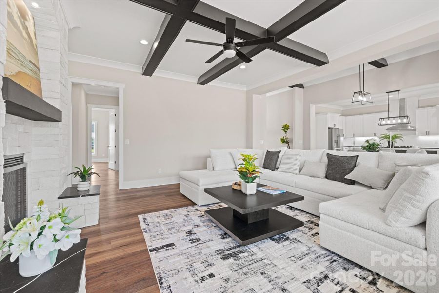 Furnished interior view inside a new home in , Clover (Image 6). Furnished interior view inside a new home in , Clover (Image 6).