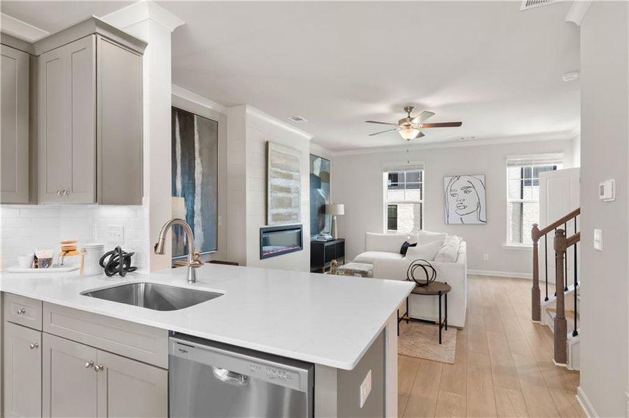 Furnished interior view inside a new home in Silverock, McDonough (Image 40).