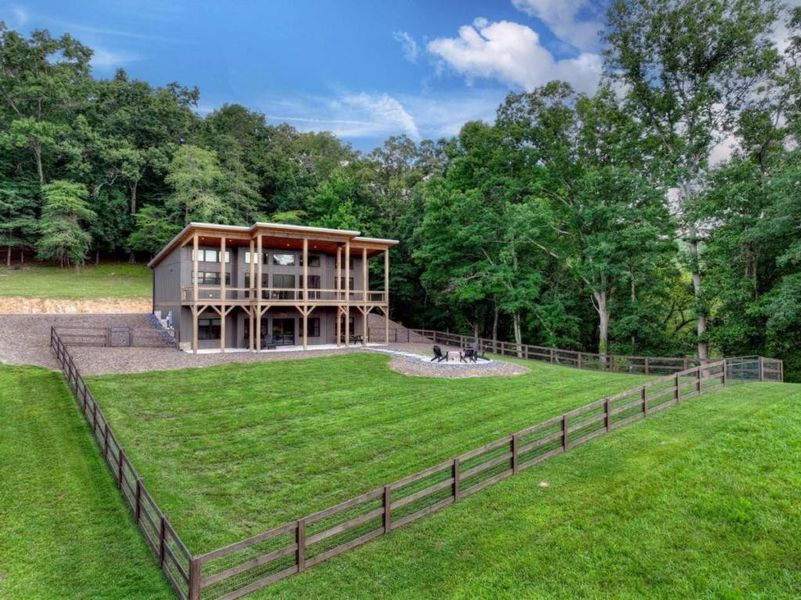 Exterior details and patio area of a home in , Blue Ridge (Image 24). Exterior details and patio area of a home in , Blue Ridge (Image 24).