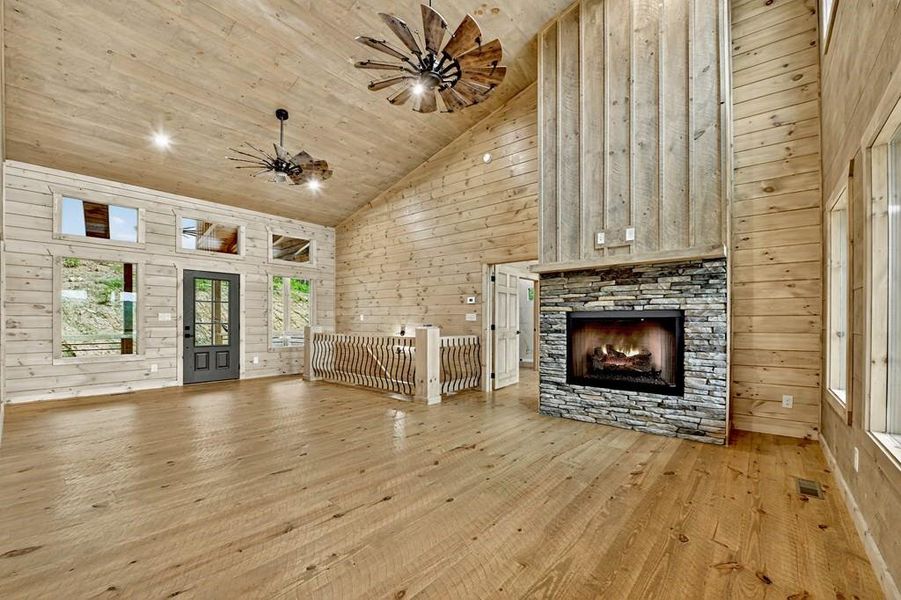 Furnished interior view inside a new home in , Blue Ridge (Image 10).