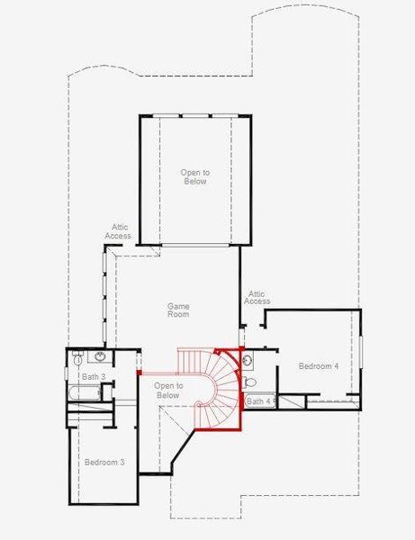 2D floor plan layout of this home in Jubilee, Hockley, TX (Image 3).