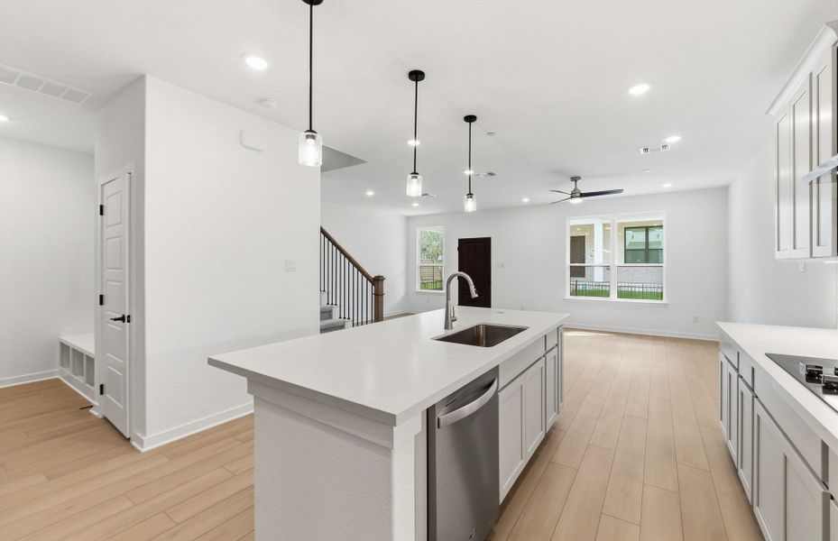 Furnished interior view inside a new home in Monarch on Main, Round Rock (Image 11).