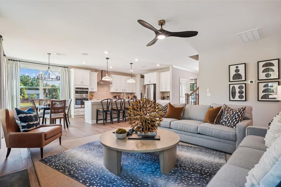 Representative furnished interior of a home built from the Fontana by Caruso Homes in Blue Run, Raleigh (Image 11). Representative furnished interior of a home built from the Fontana by Caruso Homes in Blue Run, Raleigh (Image 11).