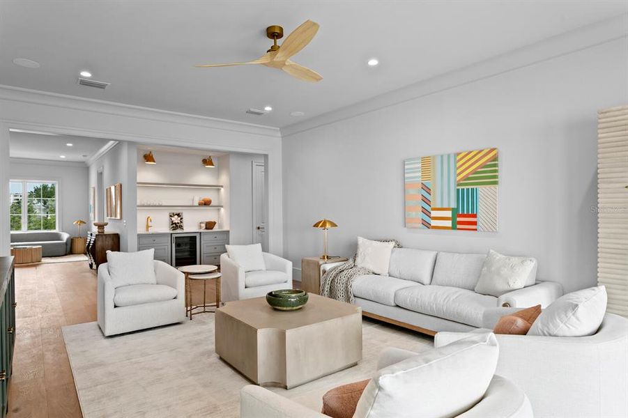 Furnished interior view inside a new home in , Tampa (Image 42).