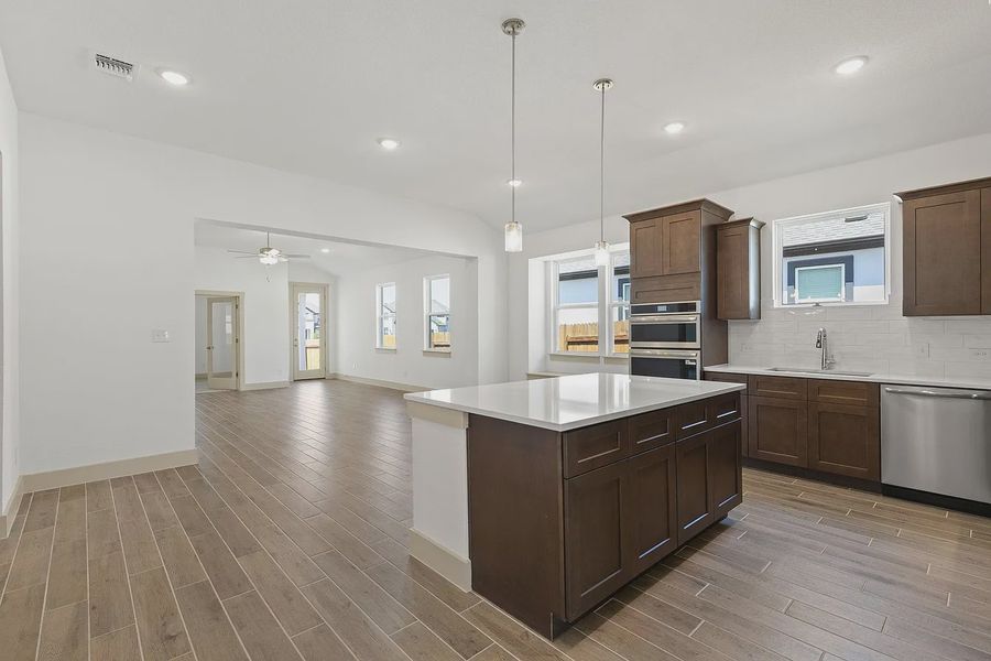 Furnished interior view inside a new home in Enclave at Cele, Pflugerville (Image 6).