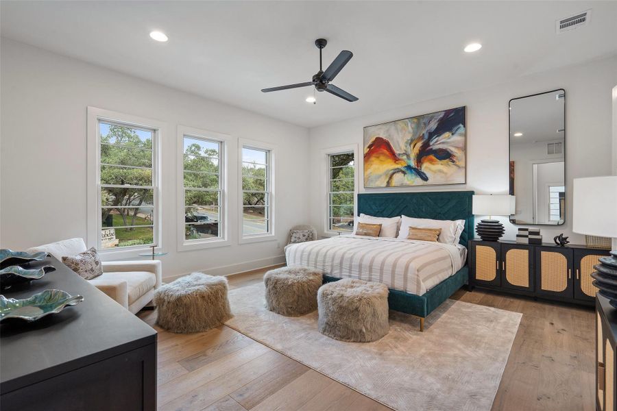Furnished interior view inside a new home in Spyglass, Austin (Image 13).