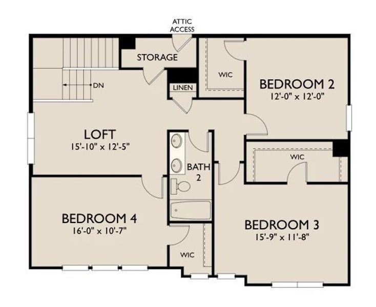 2D floor plan layout of this home in Cades Bluff, Lebanon, TN (Image 3). 2D floor plan layout of this home in Cades Bluff, Lebanon, TN (Image 3).