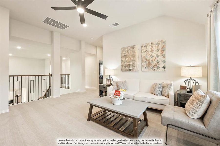 Furnished interior view inside a new home in Sunrise at Garden Valley, Waxahachie (Image 35).