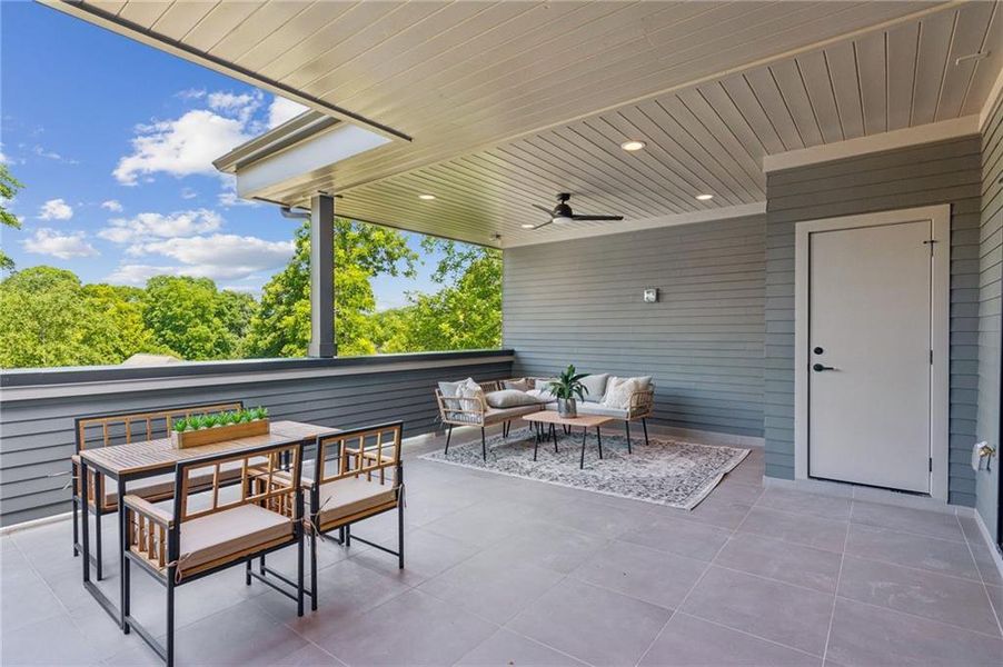 Exterior details and patio area of a home in , Atlanta (Image 28). Exterior details and patio area of a home in , Atlanta (Image 28).