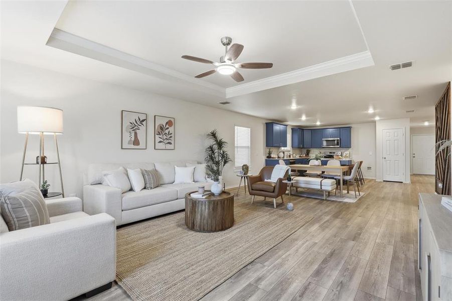 Furnished interior view inside a new home in Newberry Point, Fort Worth (Image 6).