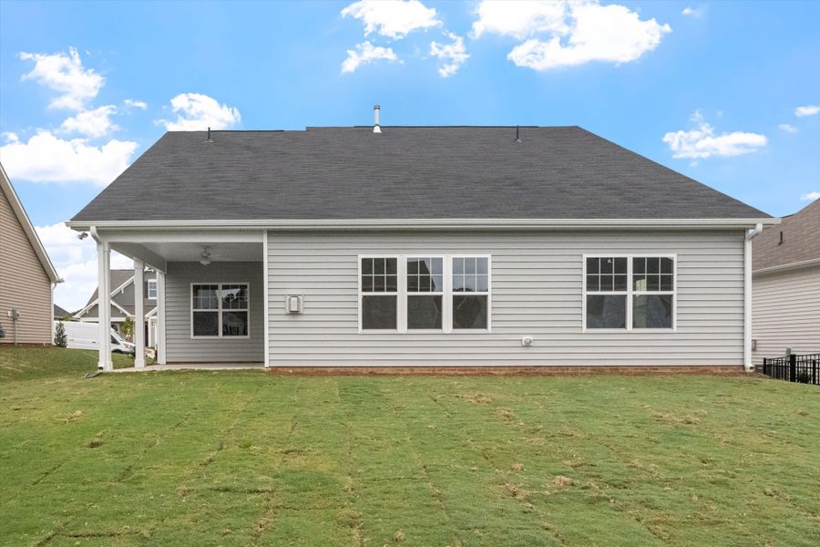 Exterior details and patio area of a home in Winston Ridge, Youngsville (Image 4).