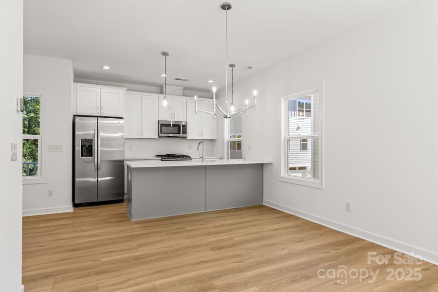 Furnished interior view inside a new home in , Charlotte (Image 8). Furnished interior view inside a new home in , Charlotte (Image 8).