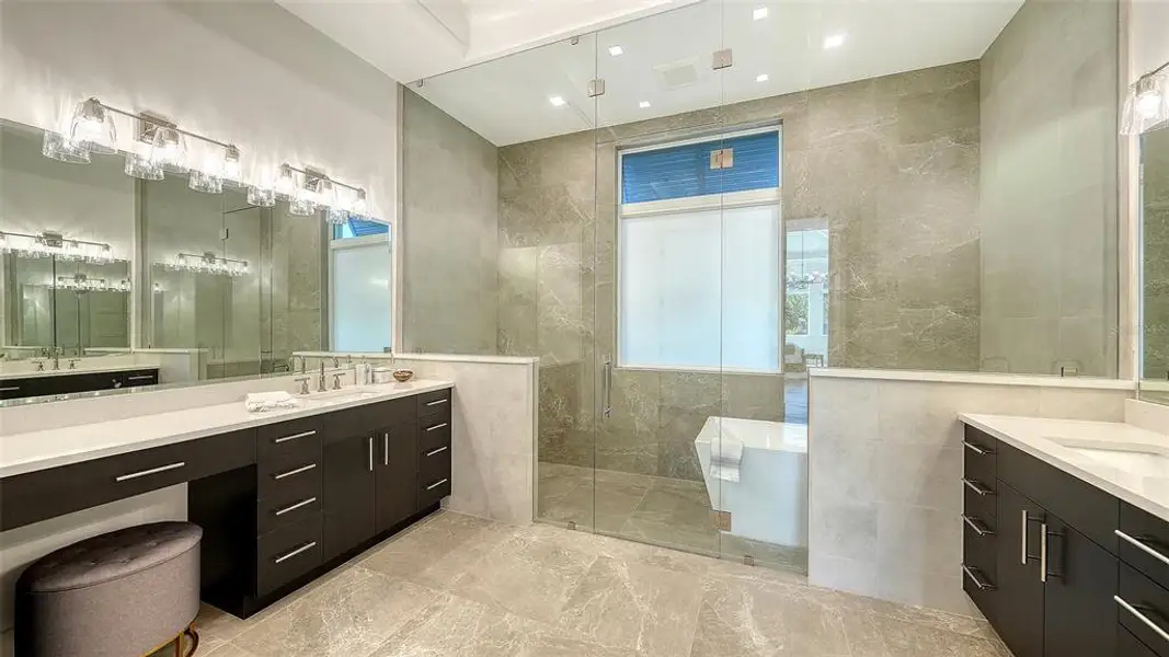 Furnished interior view inside a new home in , Sarasota (Image 54).