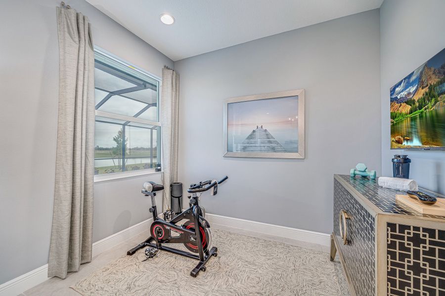 2D floor plan layout for the Cordella Jem by GHO Homes in High Pointe, Vero Beach, FL (Image 29).