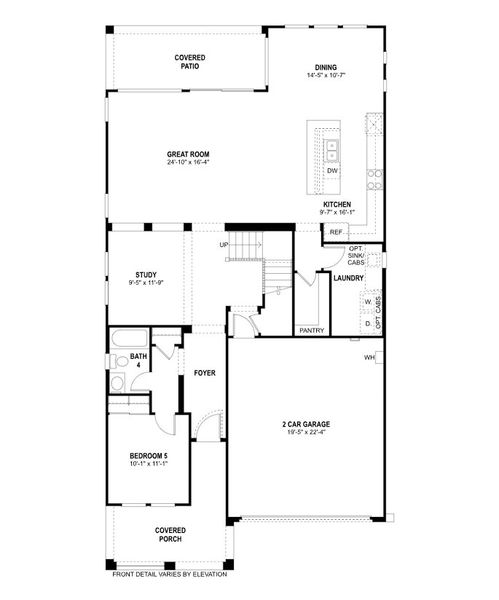 2D floor plan layout for the Tamber Bey by Fulton Homes in Calistoga at Enclave, Litchfield Park, AZ (Image 3). 2D floor plan layout for the Tamber Bey by Fulton Homes in Calistoga at Enclave, Litchfield Park, AZ (Image 3).