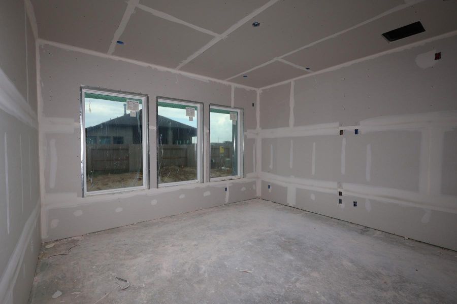 In-progress construction of a new home in The Grand Prairie - Retreat Collection, Hockley, TX (Image 7). In-progress construction of a new home in The Grand Prairie - Retreat Collection, Hockley, TX (Image 7).