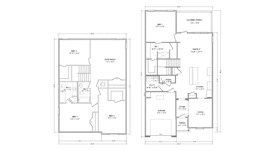 2D floor plan layout of this home in Crest Bay Cottages, Miramar Beach, FL (Image 3).