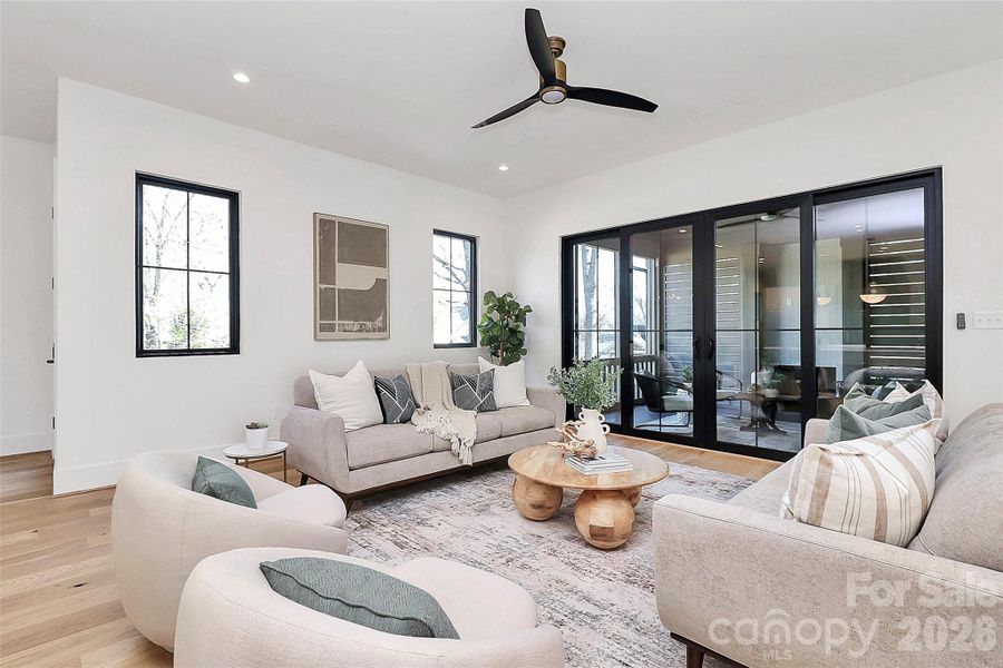 Furnished interior view inside a new home in , Charlotte (Image 34).