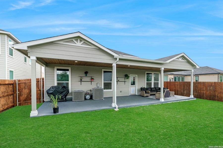 Exterior details and patio area of a home in , San Antonio (Image 4). Exterior details and patio area of a home in , San Antonio (Image 4).