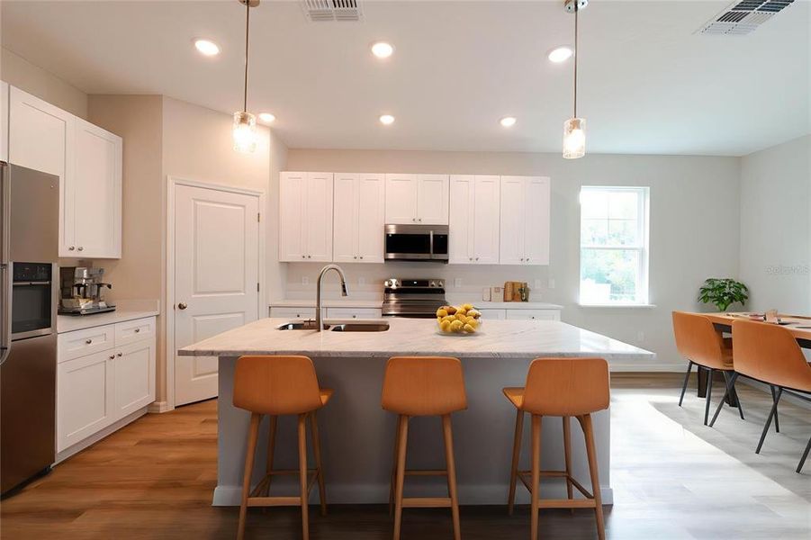 Furnished interior view inside a new home in , Leesburg (Image 8). Furnished interior view inside a new home in , Leesburg (Image 8).