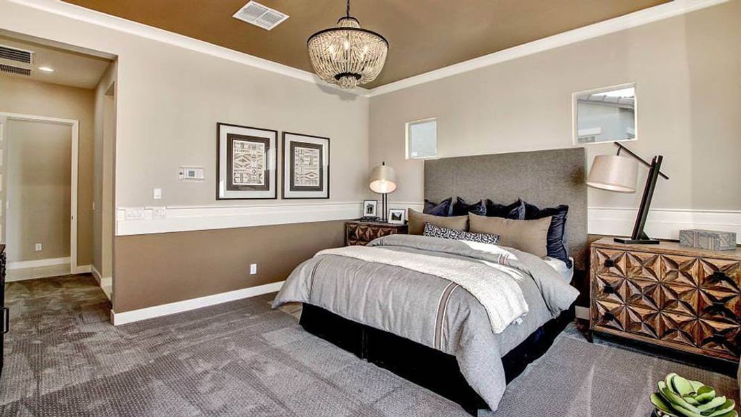 Representative furnished interior of a home built from the Shire by Taylor Morrison in Victory at Verrado Venture II Collection 55+, Buckeye (Image 27).