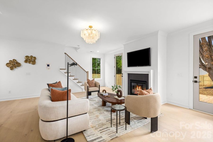 Furnished interior view inside a new home in , Charlotte (Image 39).