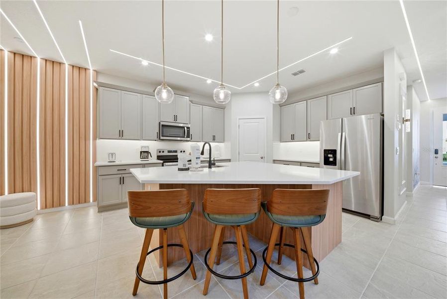 Furnished interior view inside a new home in Solara Resort, Kissimmee (Image 12).