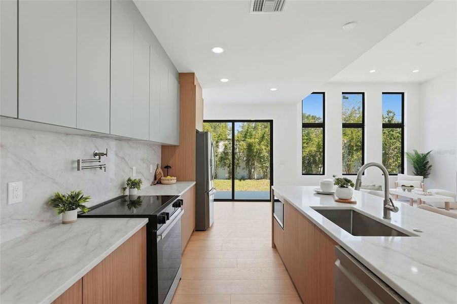 Furnished interior view inside a new home in , St. Petersburg (Image 7).