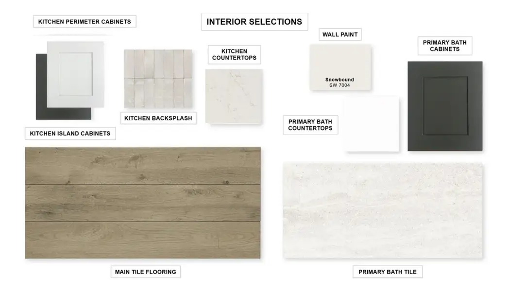 Sample of building materials used in homes in Easton Park, Austin (Image 2). Sample of building materials used in homes in Easton Park, Austin (Image 2).