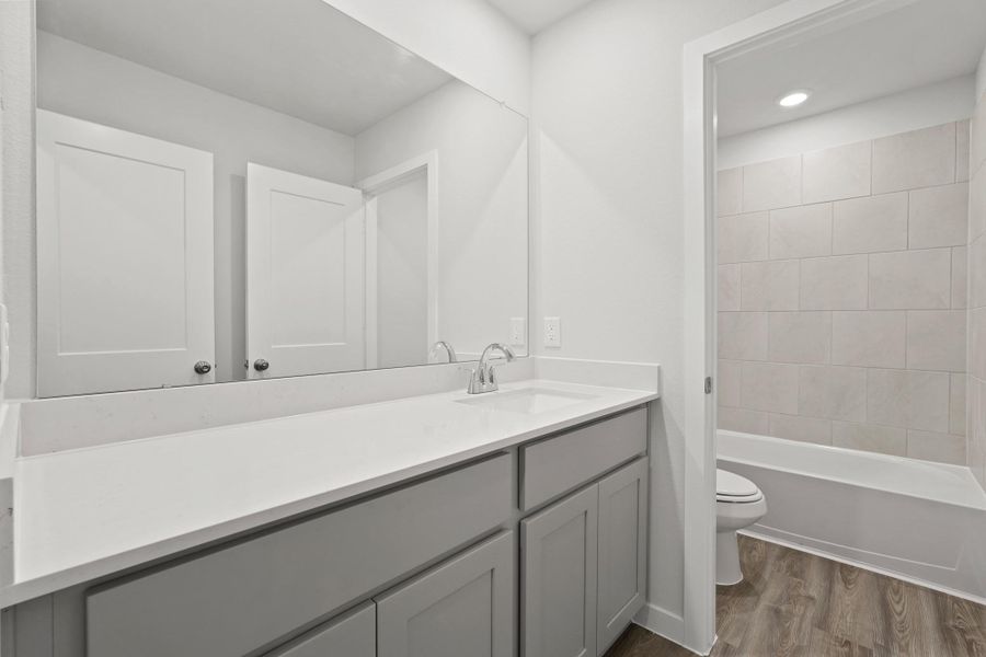 Furnished interior view inside a new home in Liberty Collection at Paloma at Sanford Farms, Waller (Image 6). Furnished interior view inside a new home in Liberty Collection at Paloma at Sanford Farms, Waller (Image 6).