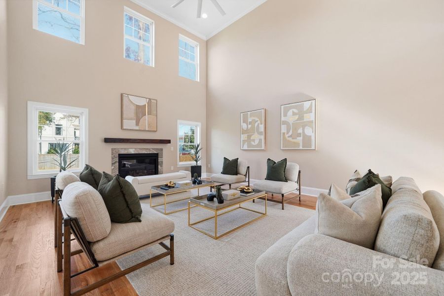 Dining room with stylish artwork and refined finishes — perfect for entertaining. Dining room with stylish artwork and refined finishes — perfect for entertaining.