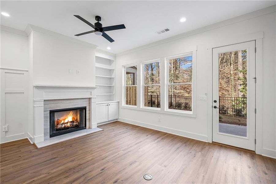 Spacious, unfurnished interior of a new home in Devin's Shire - A Kennesaw Tradition, Kennesaw (Image 33).