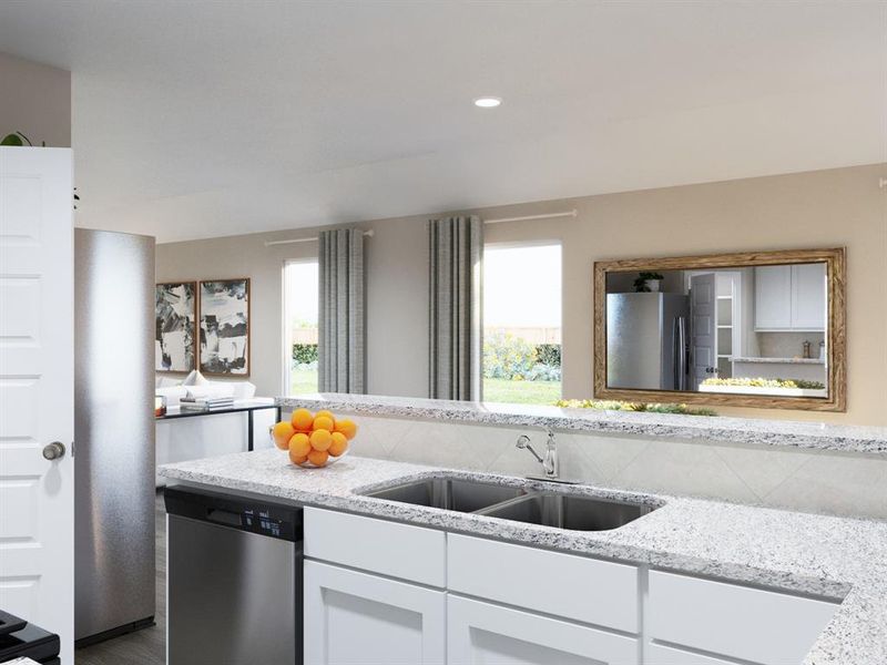 Furnished interior view inside a new home in Deer Creek, Fort Worth (Image 9). Furnished interior view inside a new home in Deer Creek, Fort Worth (Image 9).