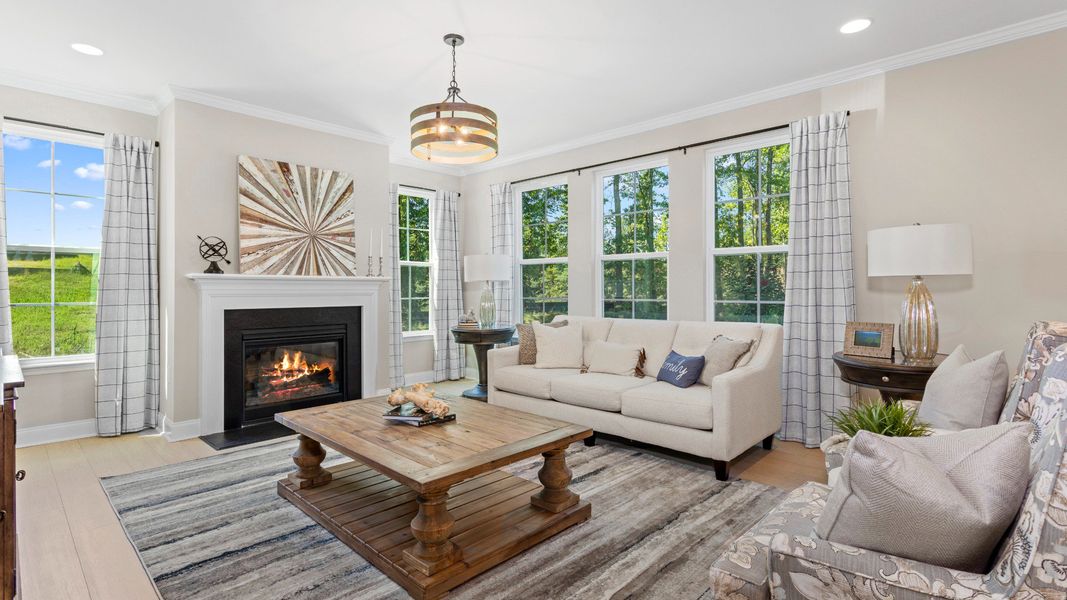 Furnished interior view inside a new home in Blake Pond, Lillington (Image 5). Furnished interior view inside a new home in Blake Pond, Lillington (Image 5).