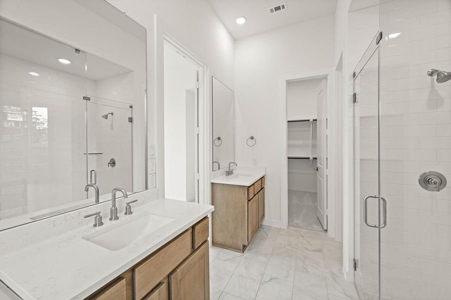 Furnished interior view inside a new home in Grand Central Park: 55ft. lots, Conroe (Image 8).