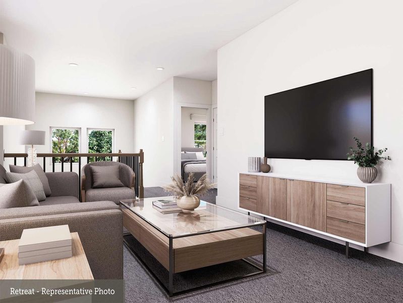 Furnished interior view inside a new home in COLTON - Reserve Collection, Todd Mission (Image 7). Furnished interior view inside a new home in COLTON - Reserve Collection, Todd Mission (Image 7).