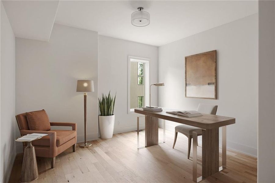 Furnished interior view inside a new home in , Chattahoochee Hills (Image 10).