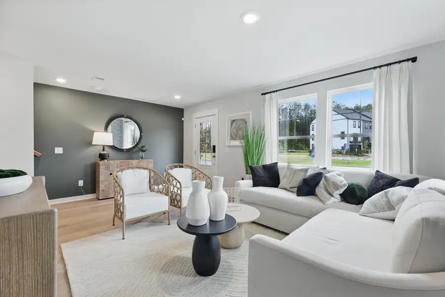 Furnished interior view inside a new home in Rhetts Cove, Johns Island (Image 3). Furnished interior view inside a new home in Rhetts Cove, Johns Island (Image 3).