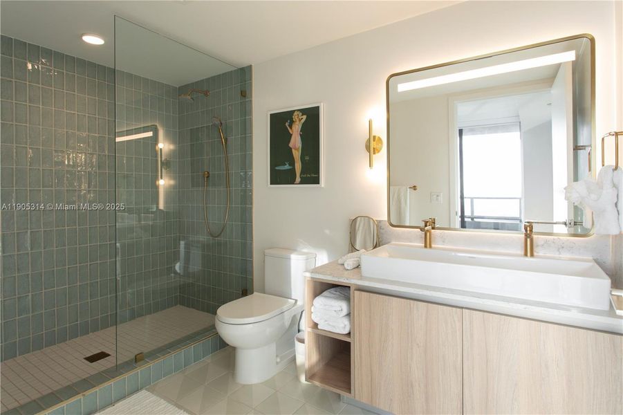 Furnished interior view inside a new home in , Miami (Image 8).