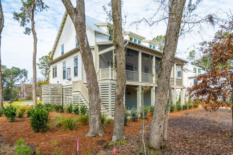 Exterior details and patio area of a home in , Johns Island (Image 35).